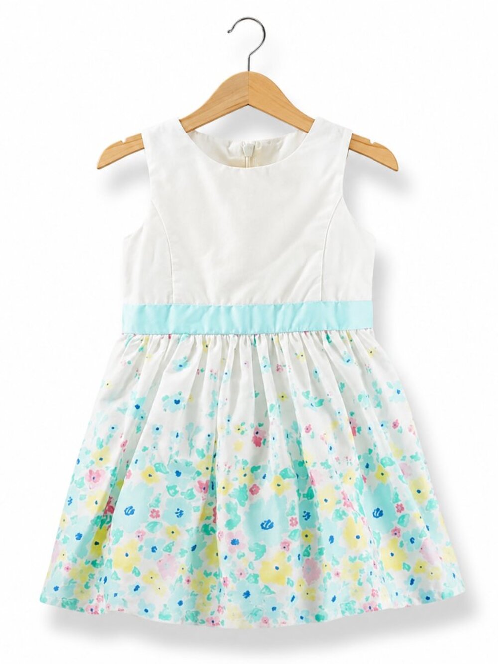 OshKosh b'Gosh Girls Dress Size‎ 9 Mo Easter Dress Floral Bloomers Blue Yellow